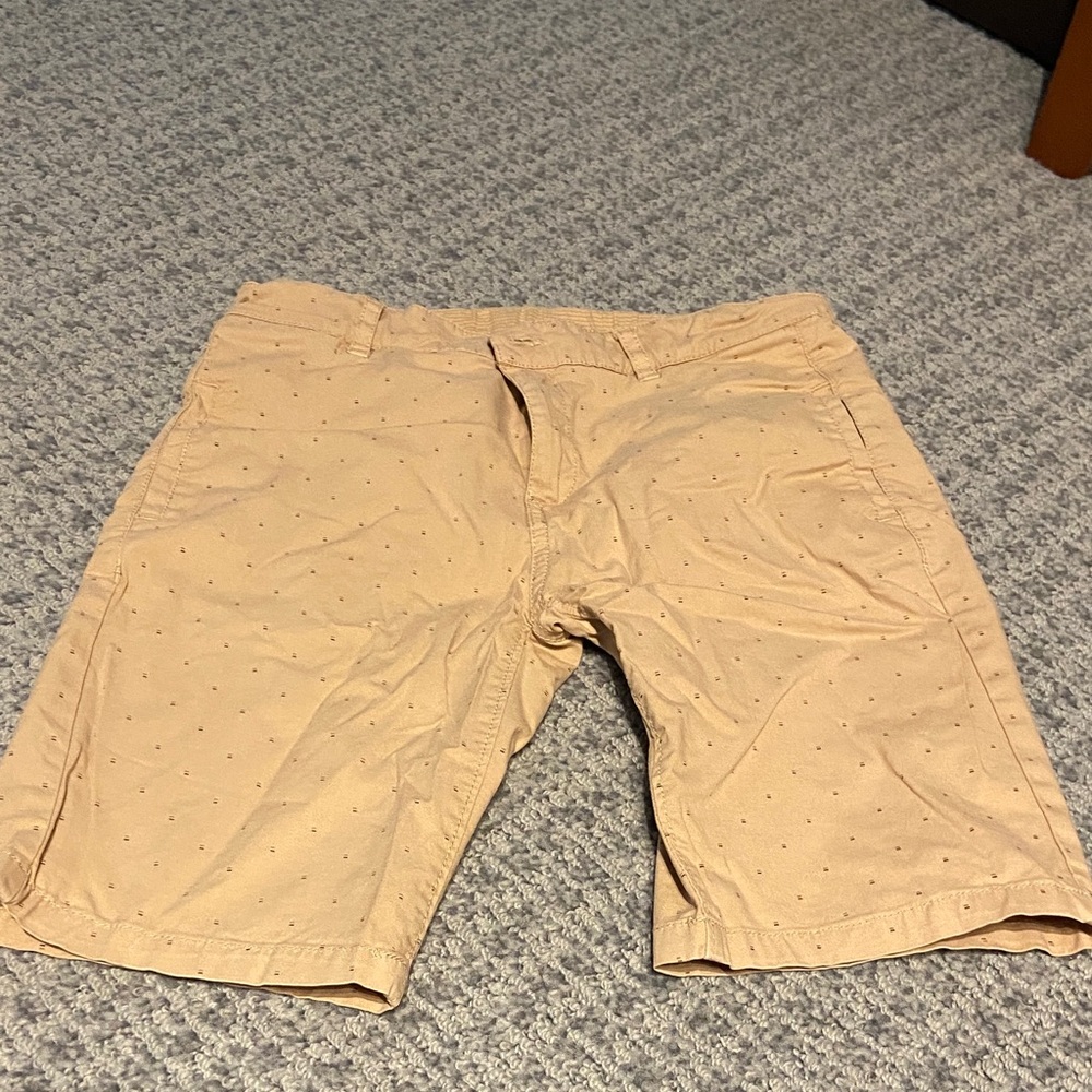 Mayoral Kids Tan Polka Dot Shorts